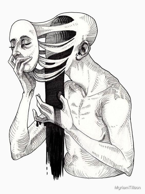 creepy drawings