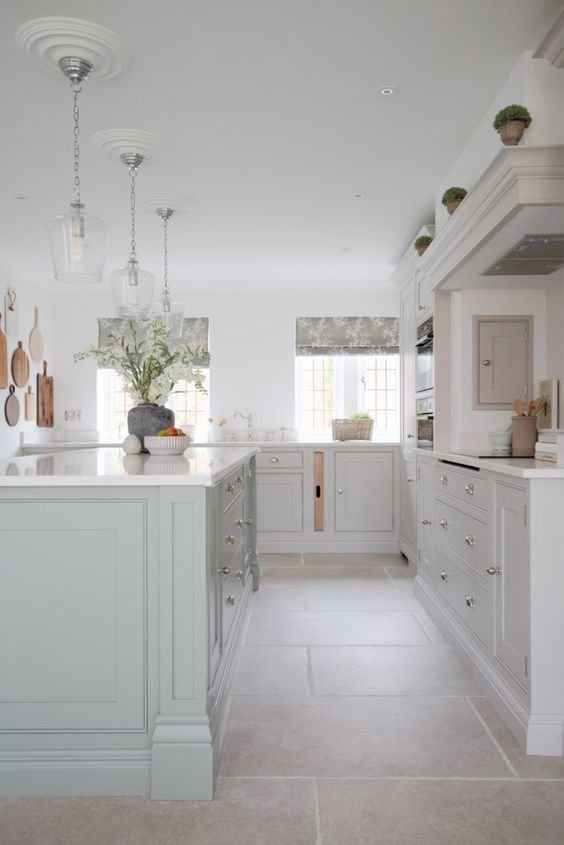 Small Kitchen Floor Tile Ideas - modern small kitchen floor tile