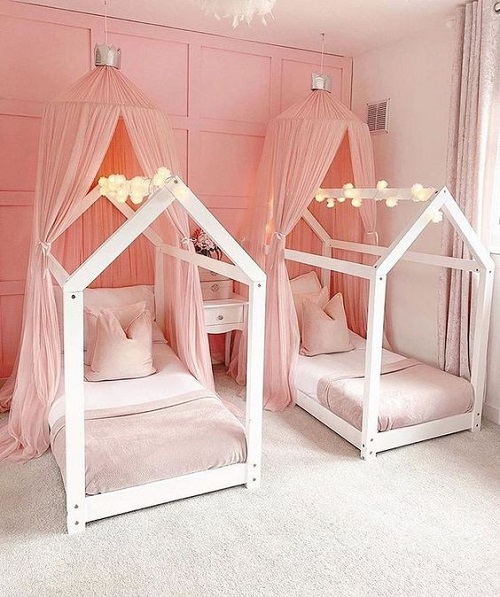 Twin Toddler Bedroom Ideas - twin toddler girl bedroom idea