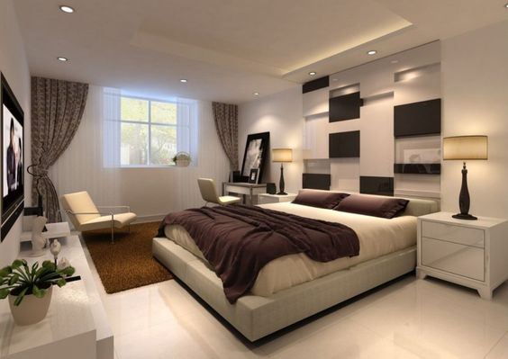 master bedroom ideas for couples - Modern Romantic master bedroom