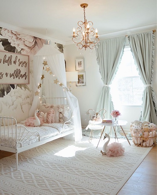 toddler girl bedroom ideas - Beautiful Ash White Toddler Bedroom Ideas