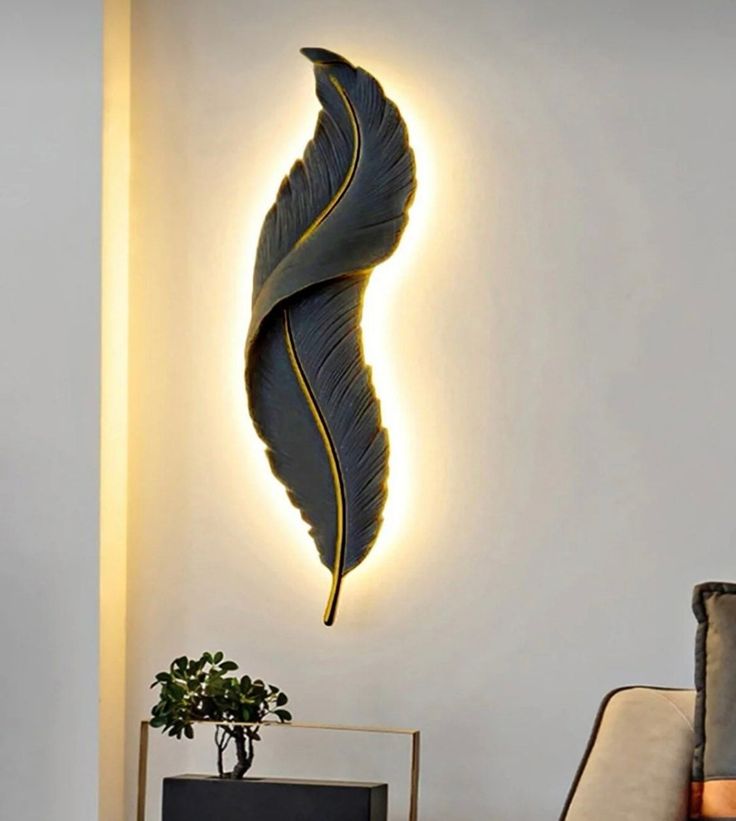 wood wall designs - unique feather wood wall designs
