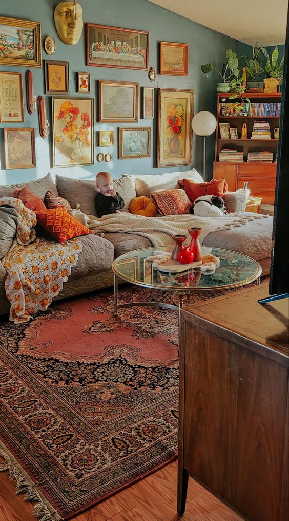 Bohemian Living Room Decor - Hippie Living Room