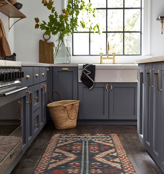Grey Two Tone Kitchen Cabinets - Dark Grey Two Tone Kitchen Cabinets