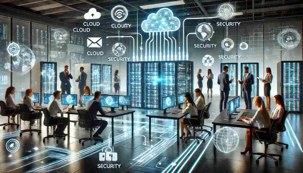 Crafting a Resilient Network Strategy for Modern Businesses Business team planning a resilient network strategy with digital network visuals.