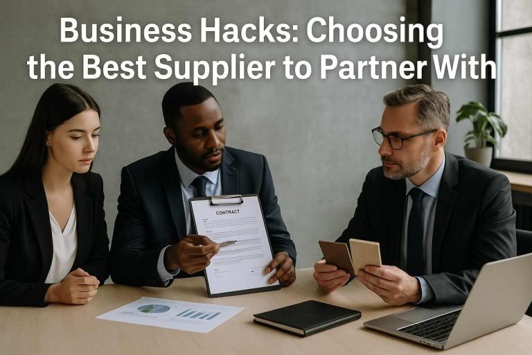 Business Hacks: Choosing the Best Supplier to Partner With Business professionals evaluating supplier options during a strategic meeting
