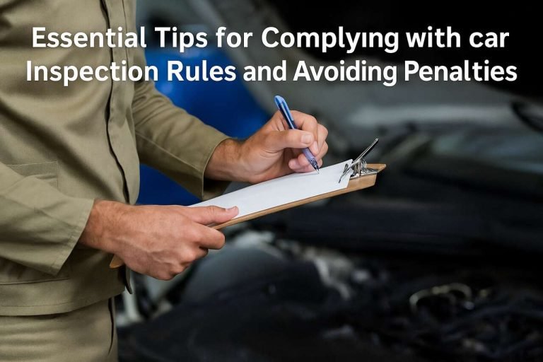 Essential Tips for Complying with Car Inspection Rules and Avoiding Penalties Mechanic writing on clipboard during car inspection.