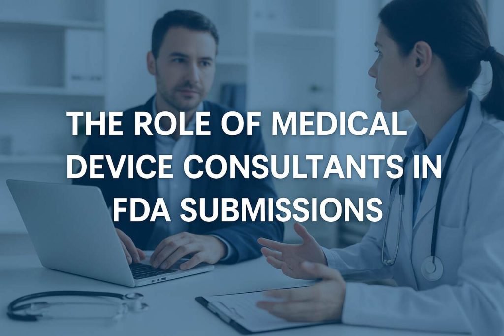 The Role of Medical Device Consultants in FDA Submissions Medical consultant and doctor discussing FDA submission process.