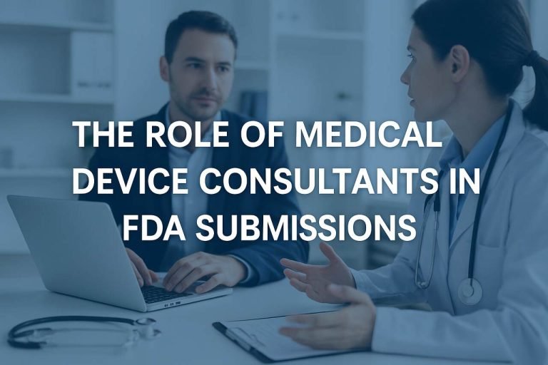 The Role of Medical Device Consultants in FDA Submissions Medical consultant and doctor discussing FDA submission process.