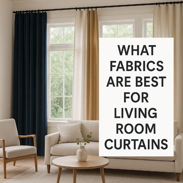 Living room curtains made of linen, velvet, and cotton fabrics