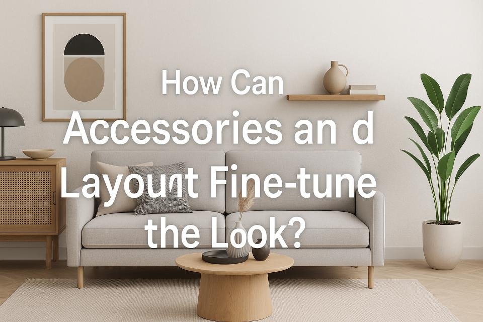 Accessories and layout enhancing modern interior design