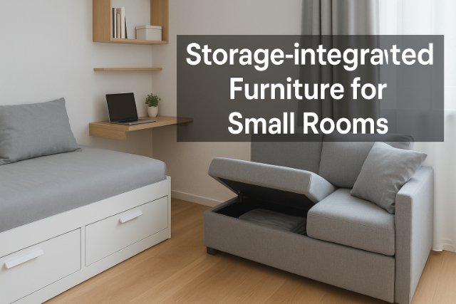 Storage-integrated furniture ideas for small rooms