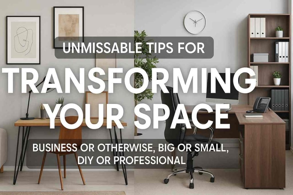 Tips for transforming spaces with DIY and professional design ideas