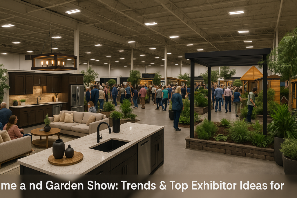 Home and Garden Show: Trends & Top Exhibitor Ideas for 2025 Home and garden show with modern exhibits and attendees in 2025.