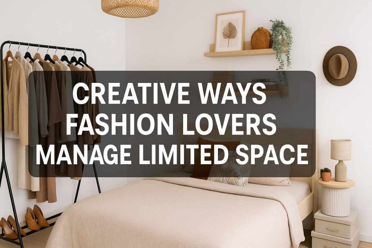 Creative fashion storage ideas for small spaces.