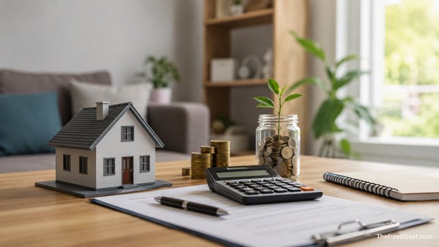 Determine your home buying budget with model house and calculator.