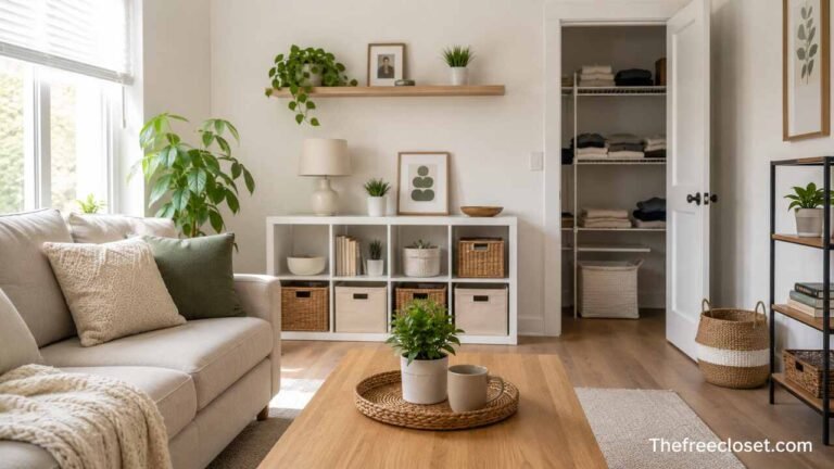 Decluttering your home to create a cleaner, calmer, and more organized living space.