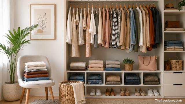 Declutter clothing and organize your wardrobe