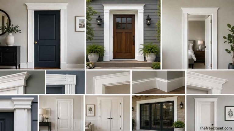 Stylish interior and exterior door trim ideas and molding designs.