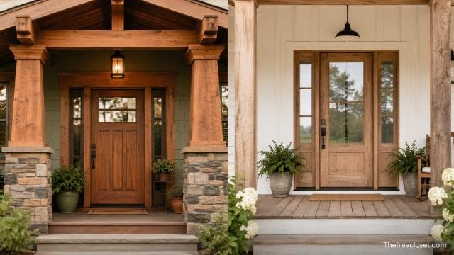 Butted casing for Craftsman and farmhouse doorways