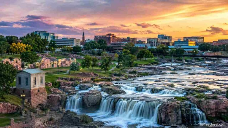 Falls Park in Sioux Falls, South Dakota