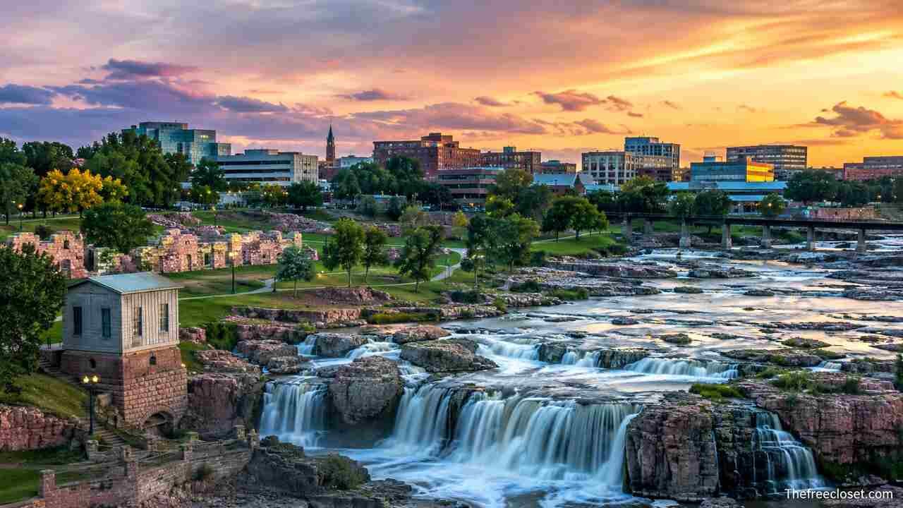 Falls Park in Sioux Falls, South Dakota